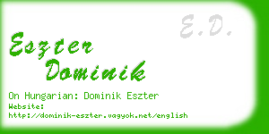 eszter dominik business card